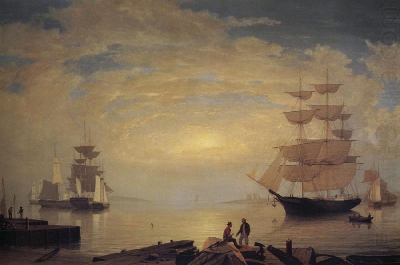 Gloucester Harbor at Sunrise, Fitz Hugh Lane